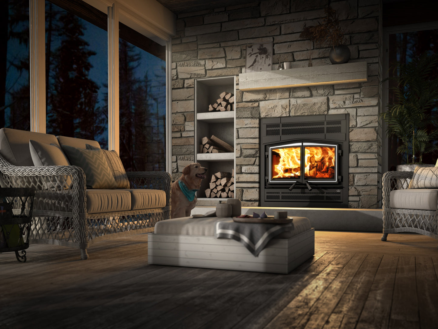 Osburn Stratford II Wood Fireplace