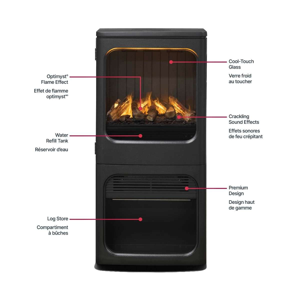 Dimplex Optimyst Mapleton Electric Stove